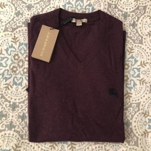 NWT Burberry Brit men’s V-neck t shirt.